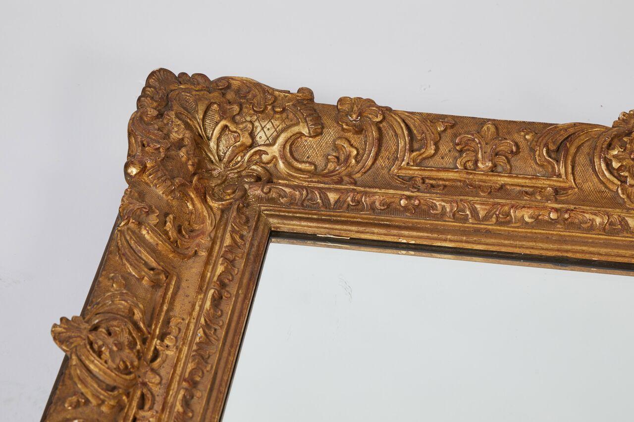 Large 19th Century Giltwood Framed Mirror For Sale 2
