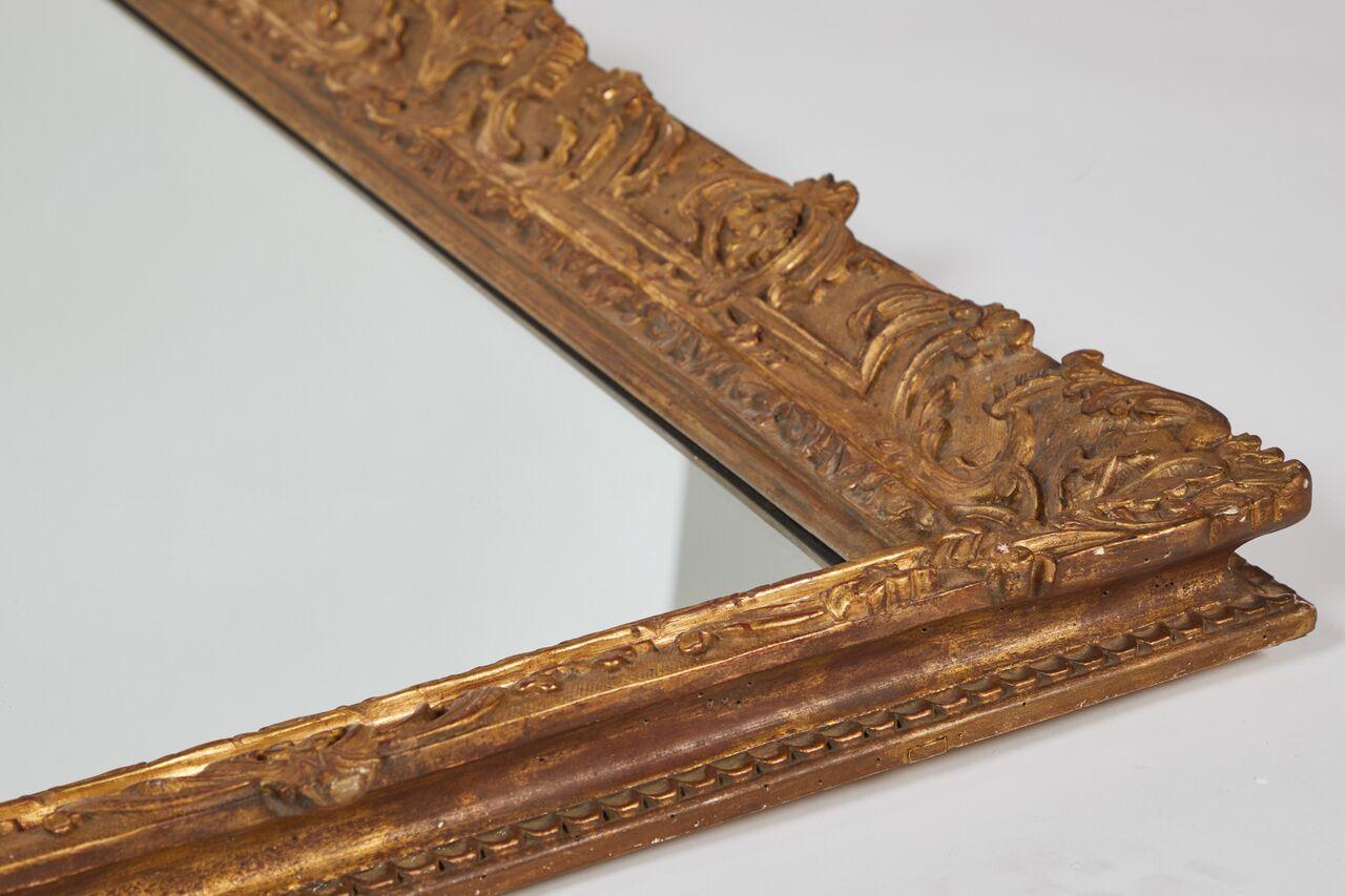 Large 19th Century Giltwood Framed Mirror For Sale 3