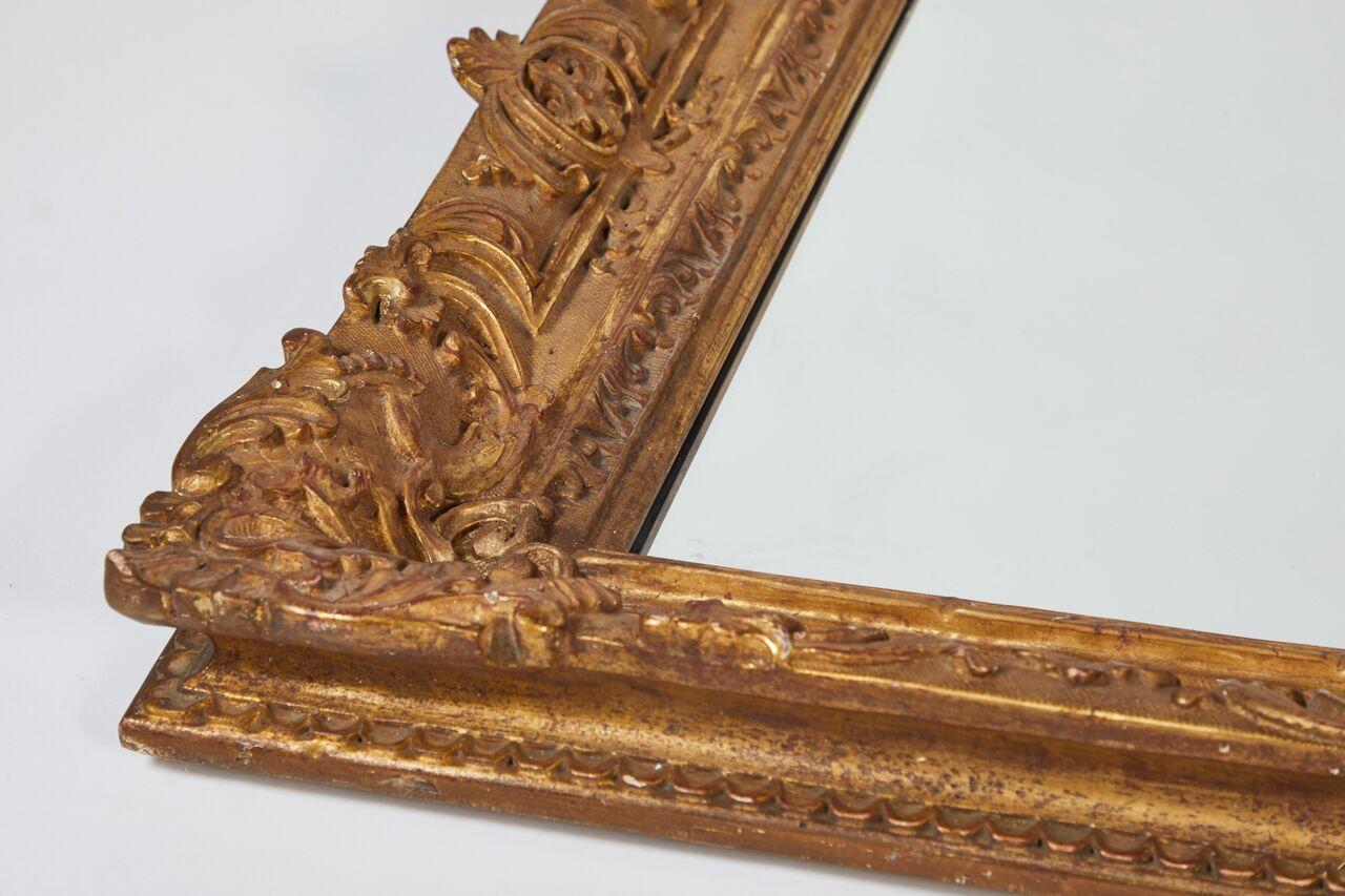Large 19th Century Giltwood Framed Mirror For Sale 4