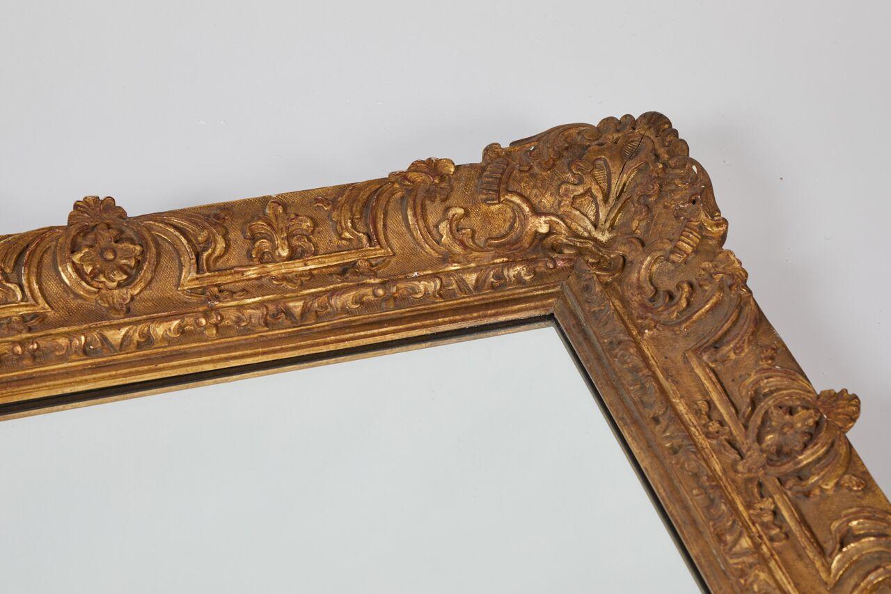 Large 19th Century Giltwood Framed Mirror For Sale 5