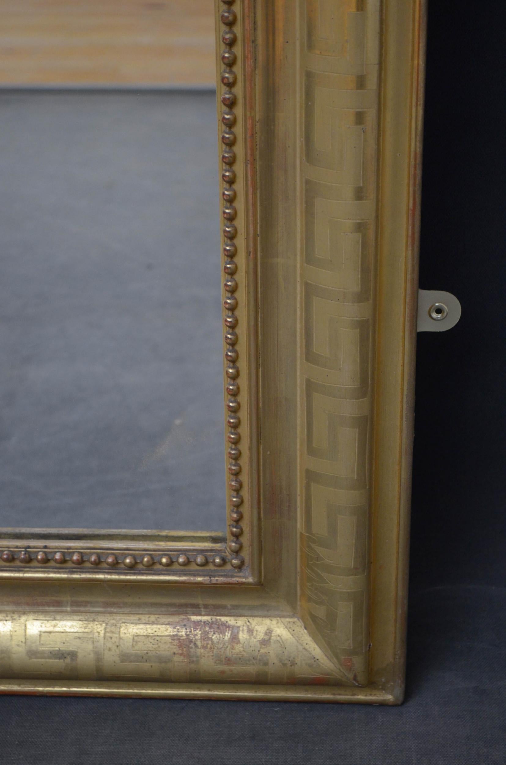 Large 19th Century Giltwood Mirror For Sale 9