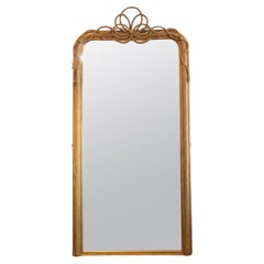 Antique Large 19th Century Giltwood Mirror H238cm