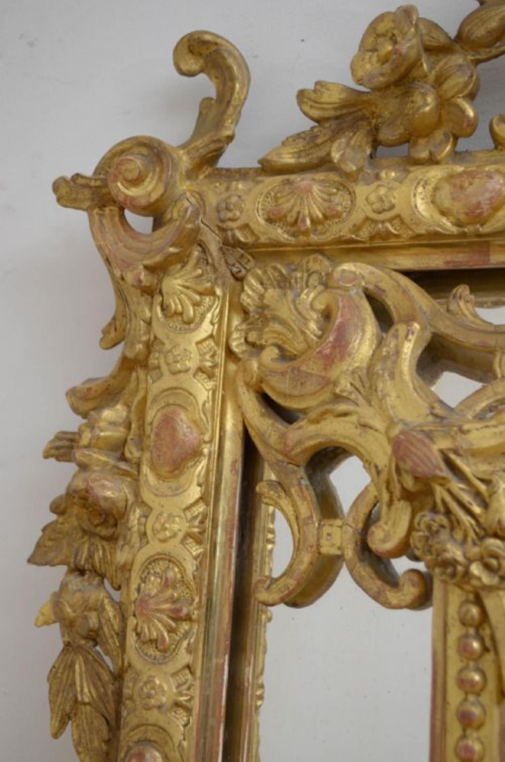 Large 19th Century Giltwood Wall Mirror 7