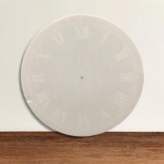 Large 19th Century Glass Clock Face