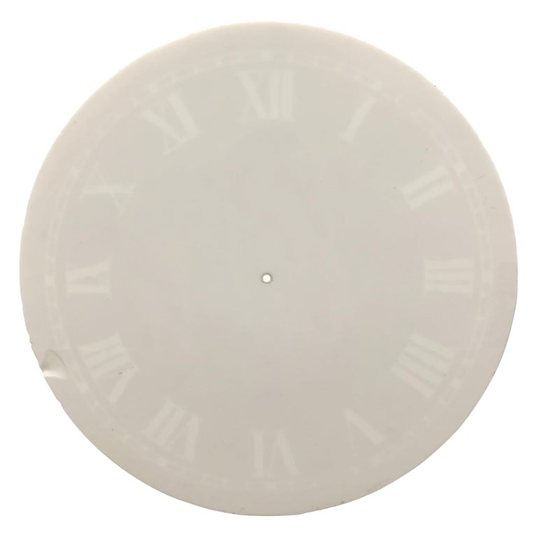 Large 19th Century Glass Clock Face For Sale at 1stDibs