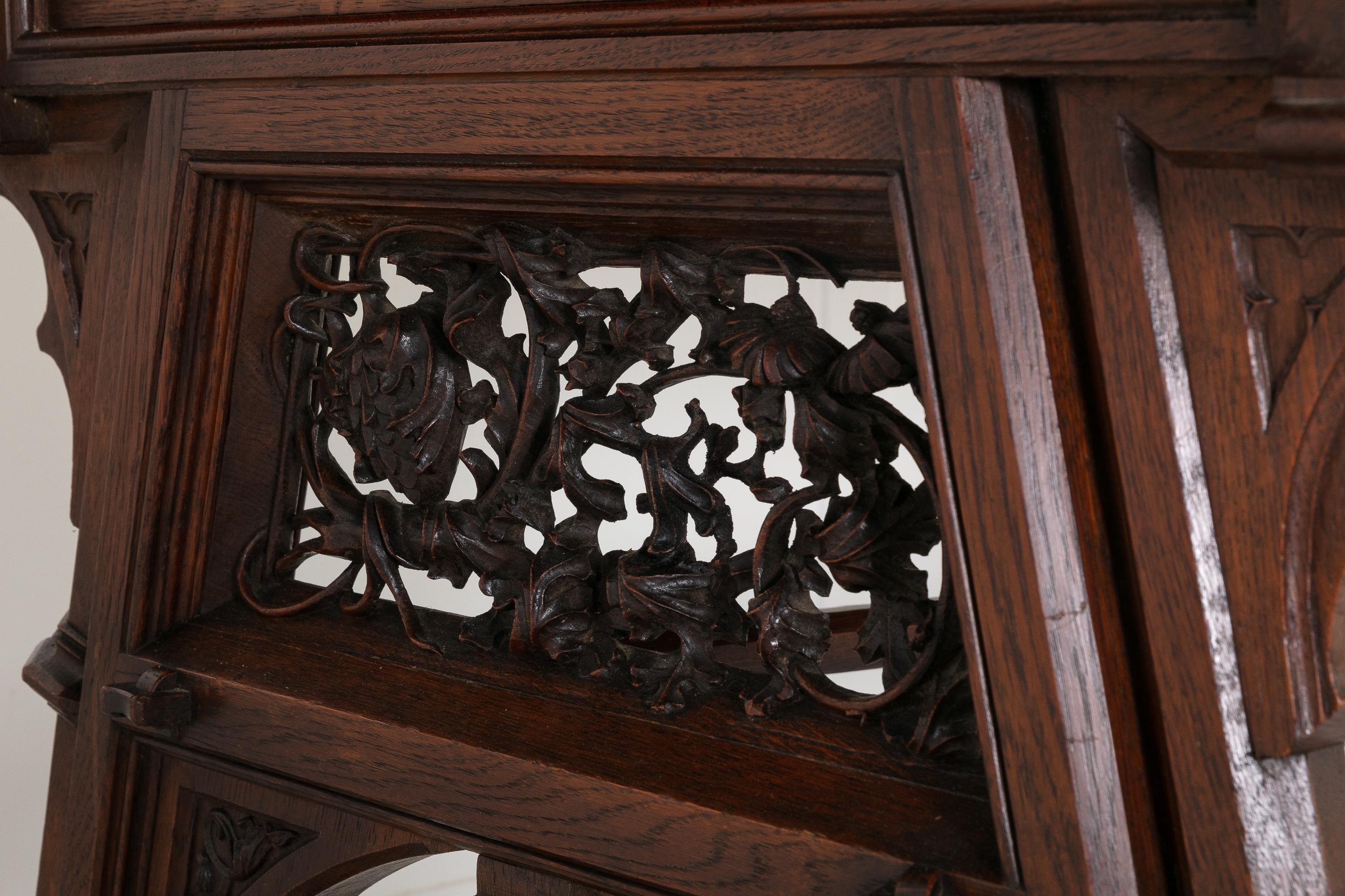 Large 19th Century Gothic Desk 1