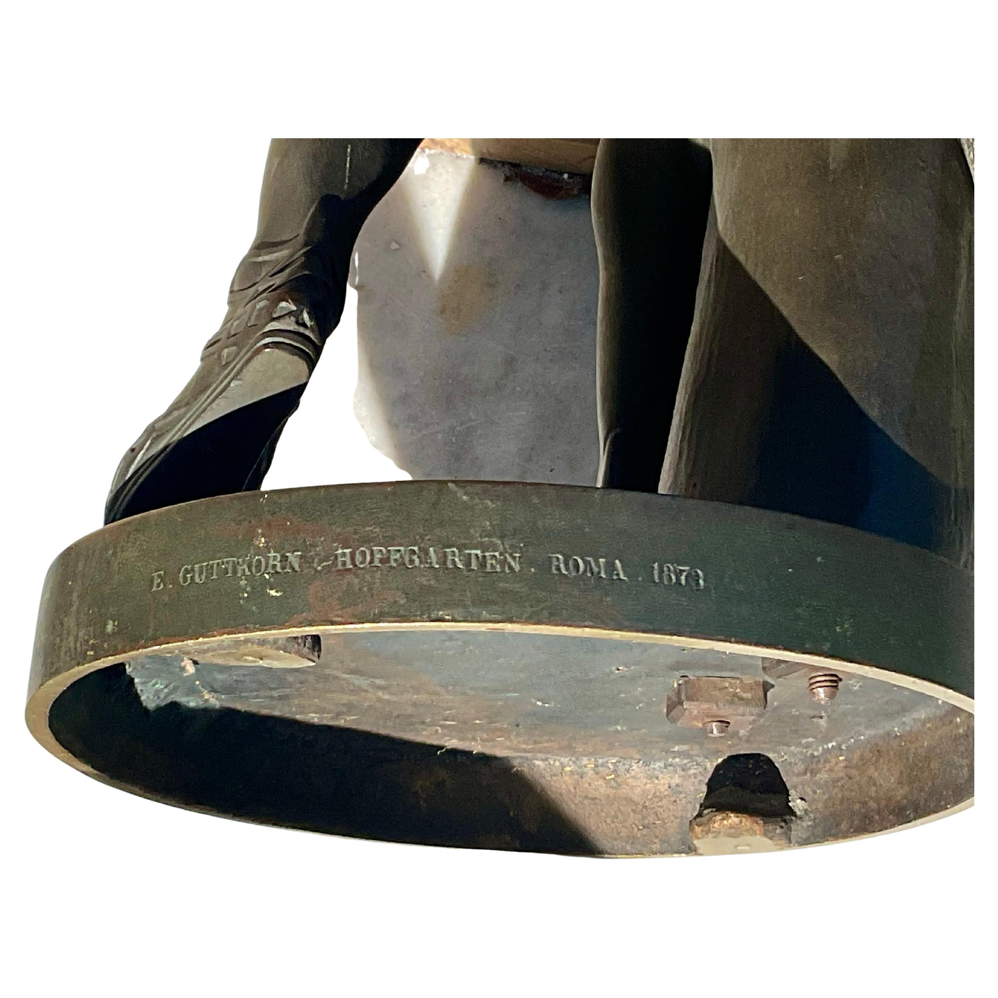 Large 19th Century Grand Tour Bronze Sculpture of Apollo Belvedere 4