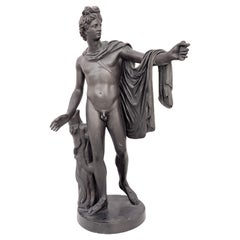 Large 19th Century Grand Tour Bronze Sculpture of Apollo Belvedere