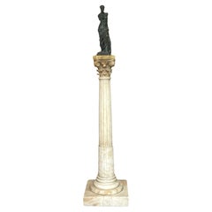 Large 19th Century Grand Tour Venus de Milo Marble Column