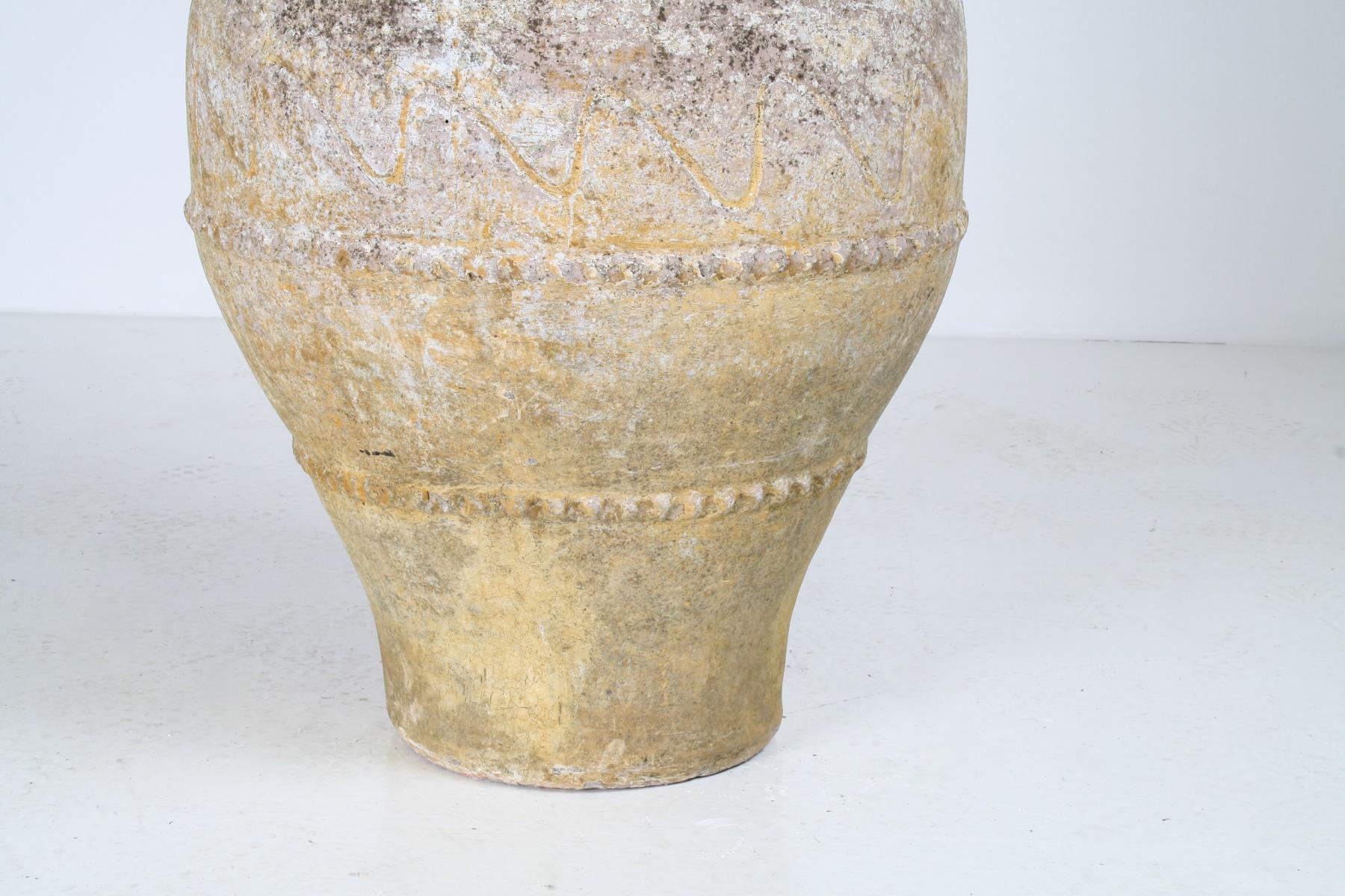 Large 19th Century Grecian Terracotta Pithari Oil Jar  Olive Pot Garden Planter 6