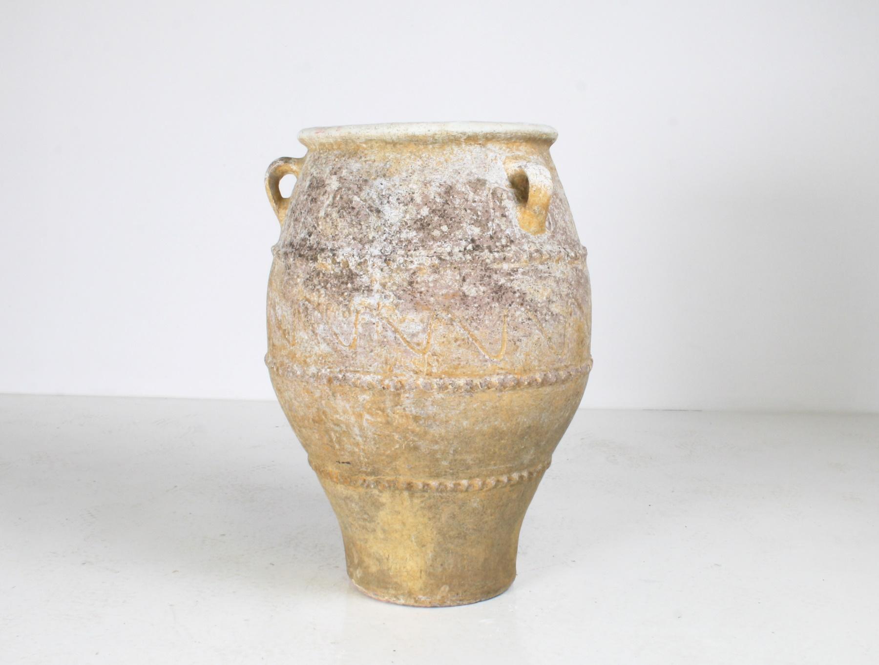 Large 19th Century Grecian Terracotta Pithari Oil Jar  Olive Pot Garden Planter 7
