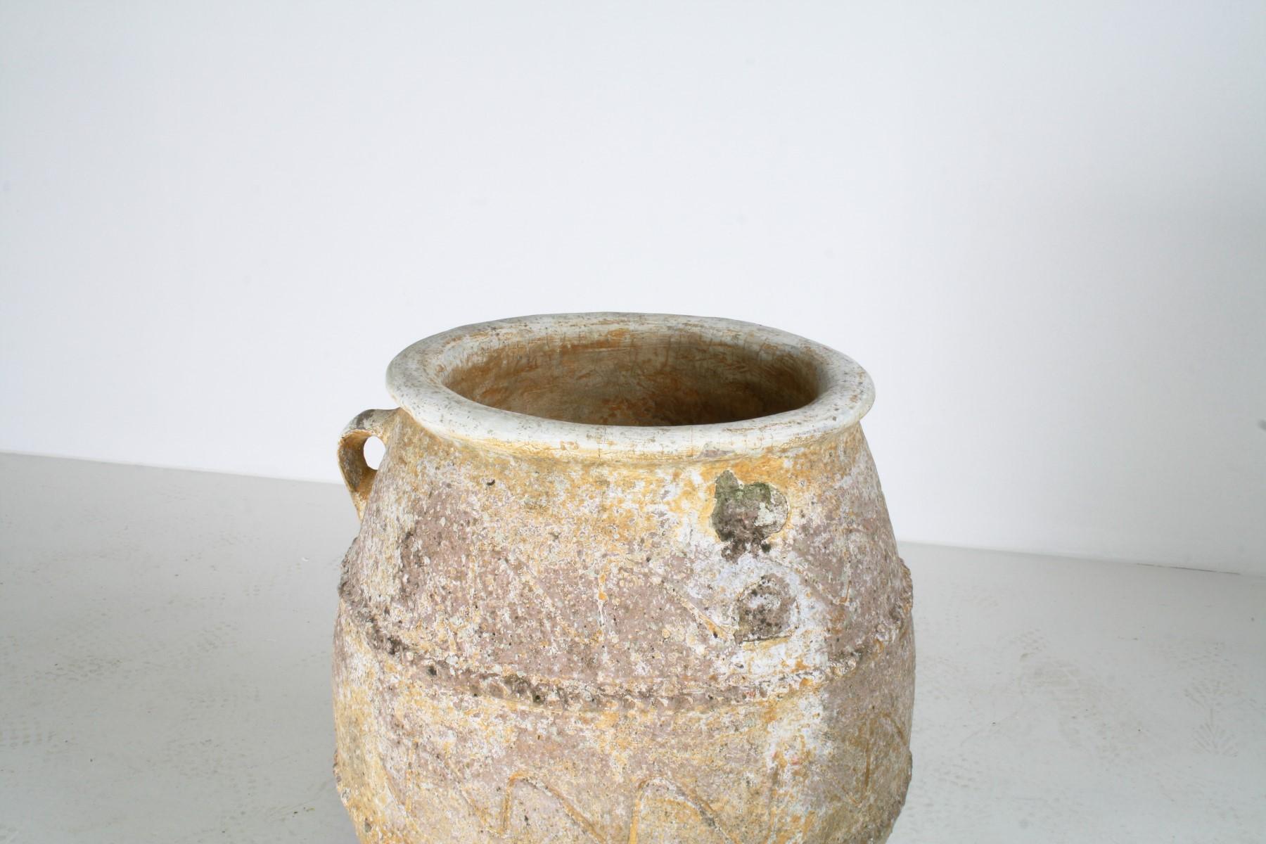 Large 19th Century Grecian Terracotta Pithari Oil Jar  Olive Pot Garden Planter 12
