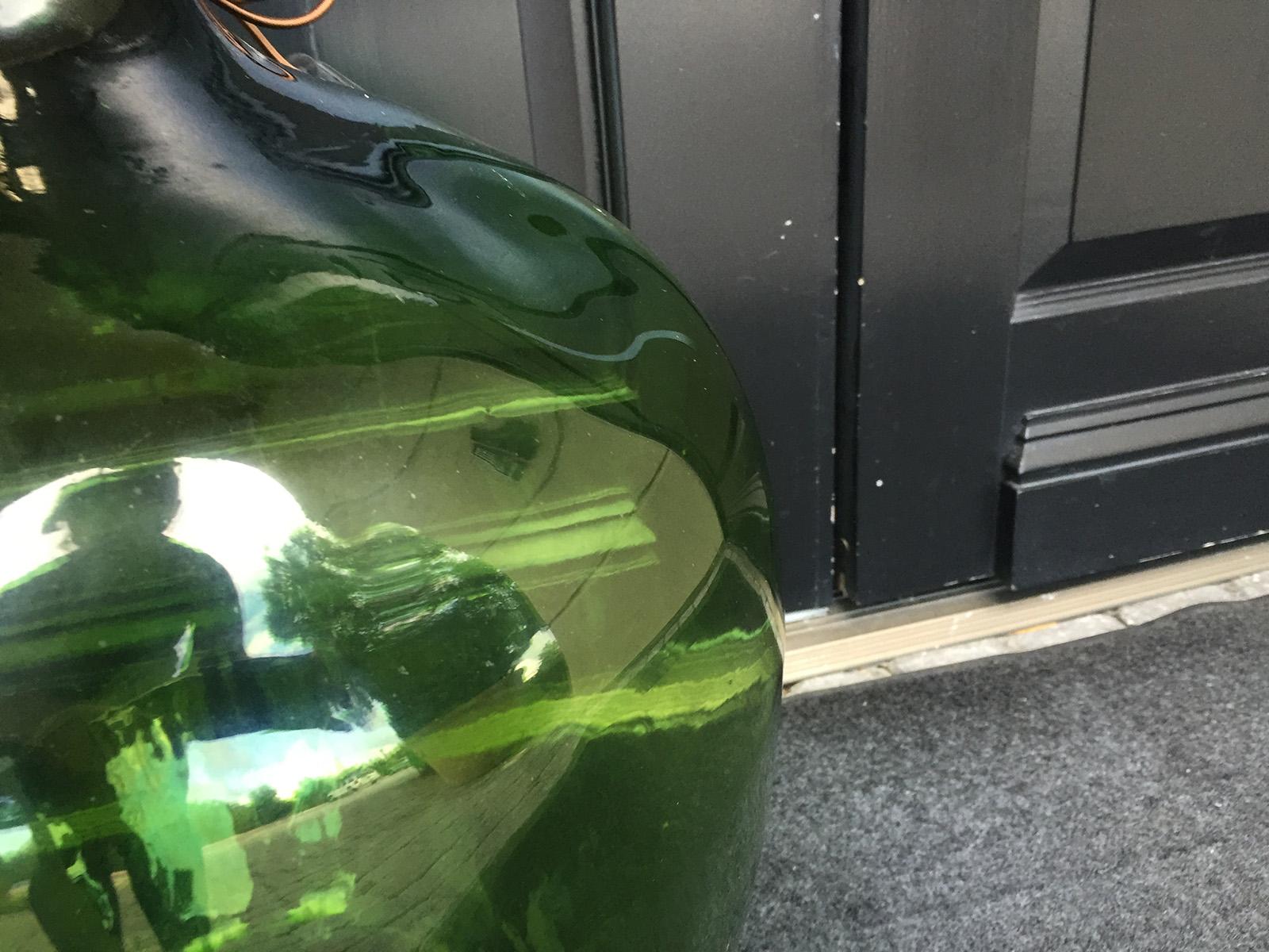 Großes grünes Glas des 19. Jahrhunderts Jerobeam als Lampe im Angebot 4
