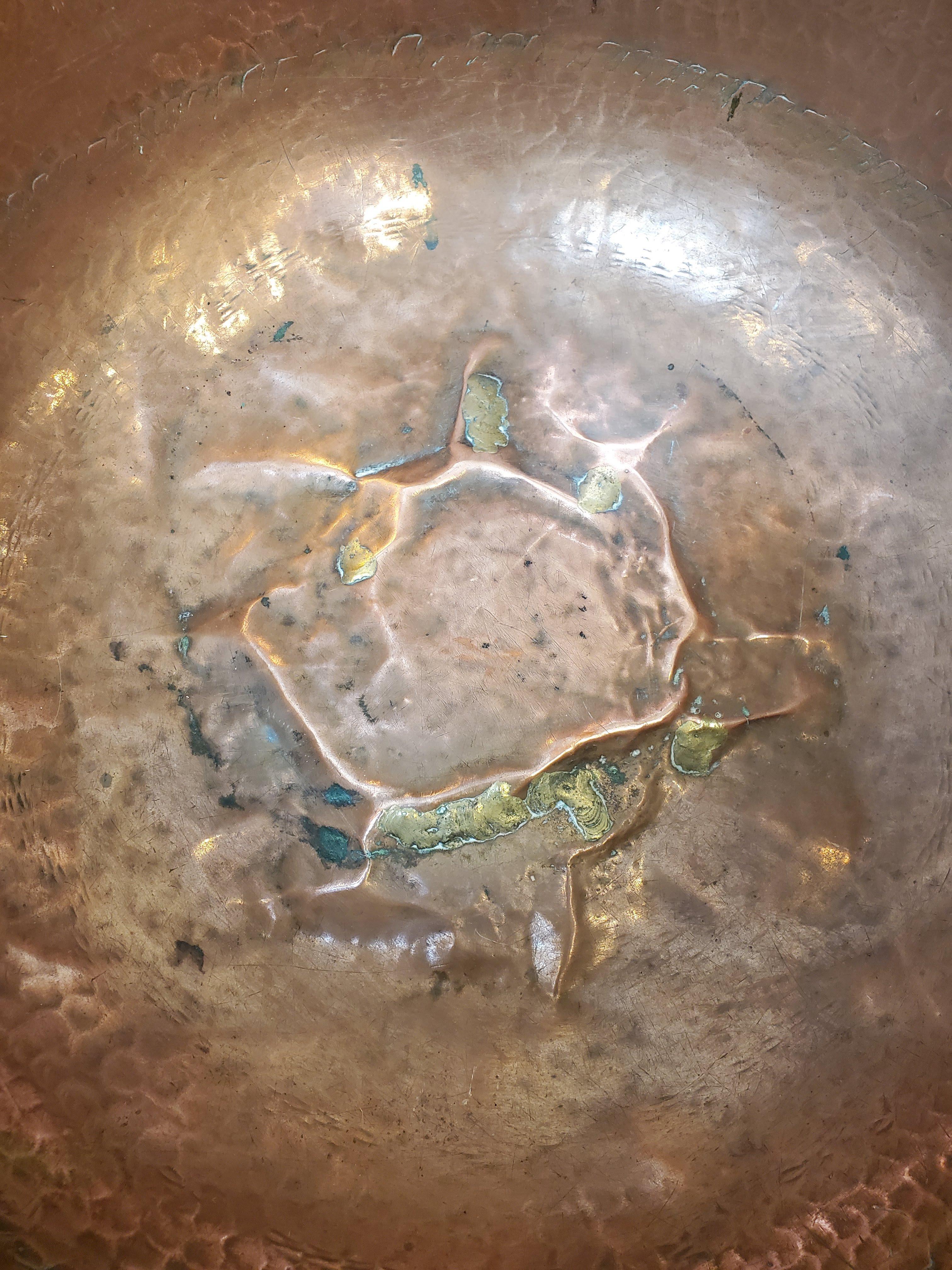 Large 19th Century Hand Hammered North African Copper Pot 6