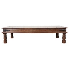 Antique Large 19th Century Indian Teak Low Table