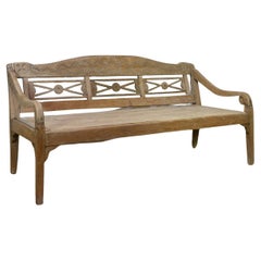 Large 19th Century Indonesian Teak Bench