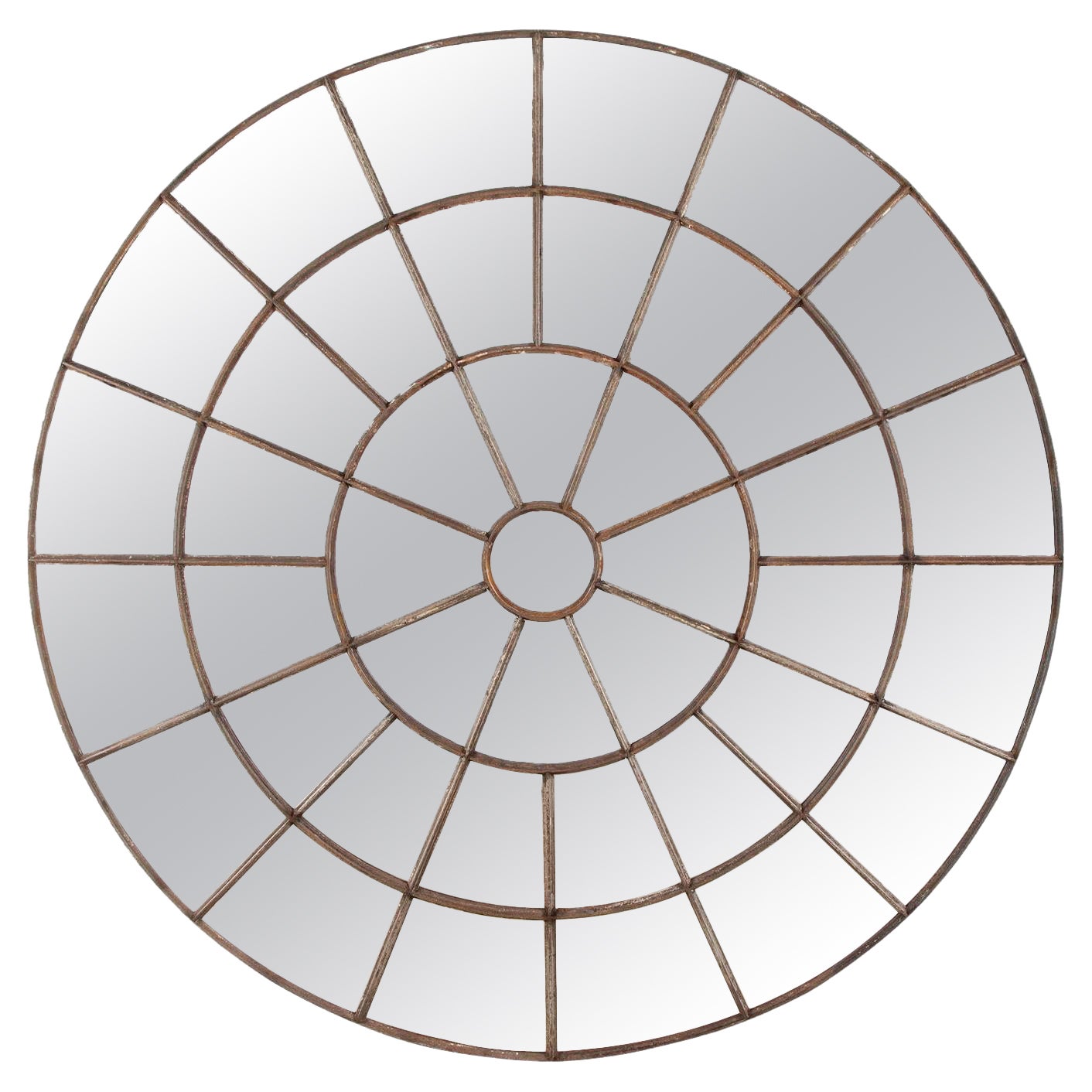 Large 19th Century Industrial Mirror