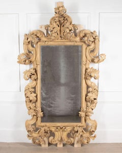 Large 19th Century Italian Carved Mirror