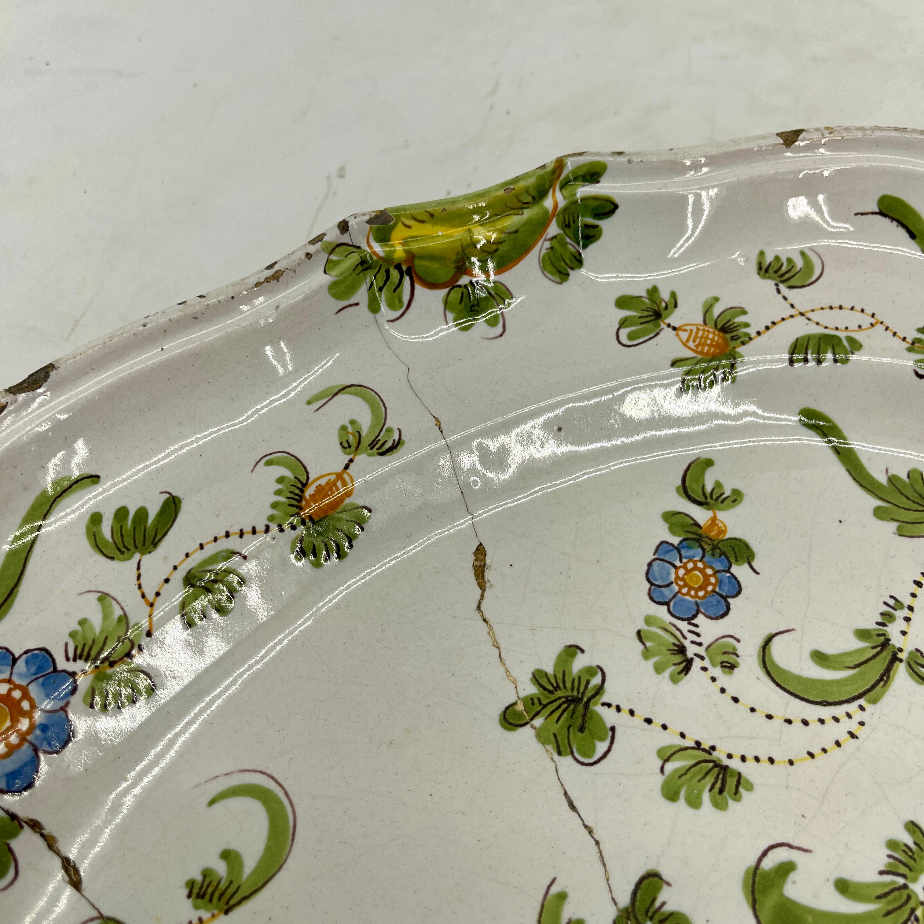Large 19th Century Italian Majolica Cantagalli Platter 9