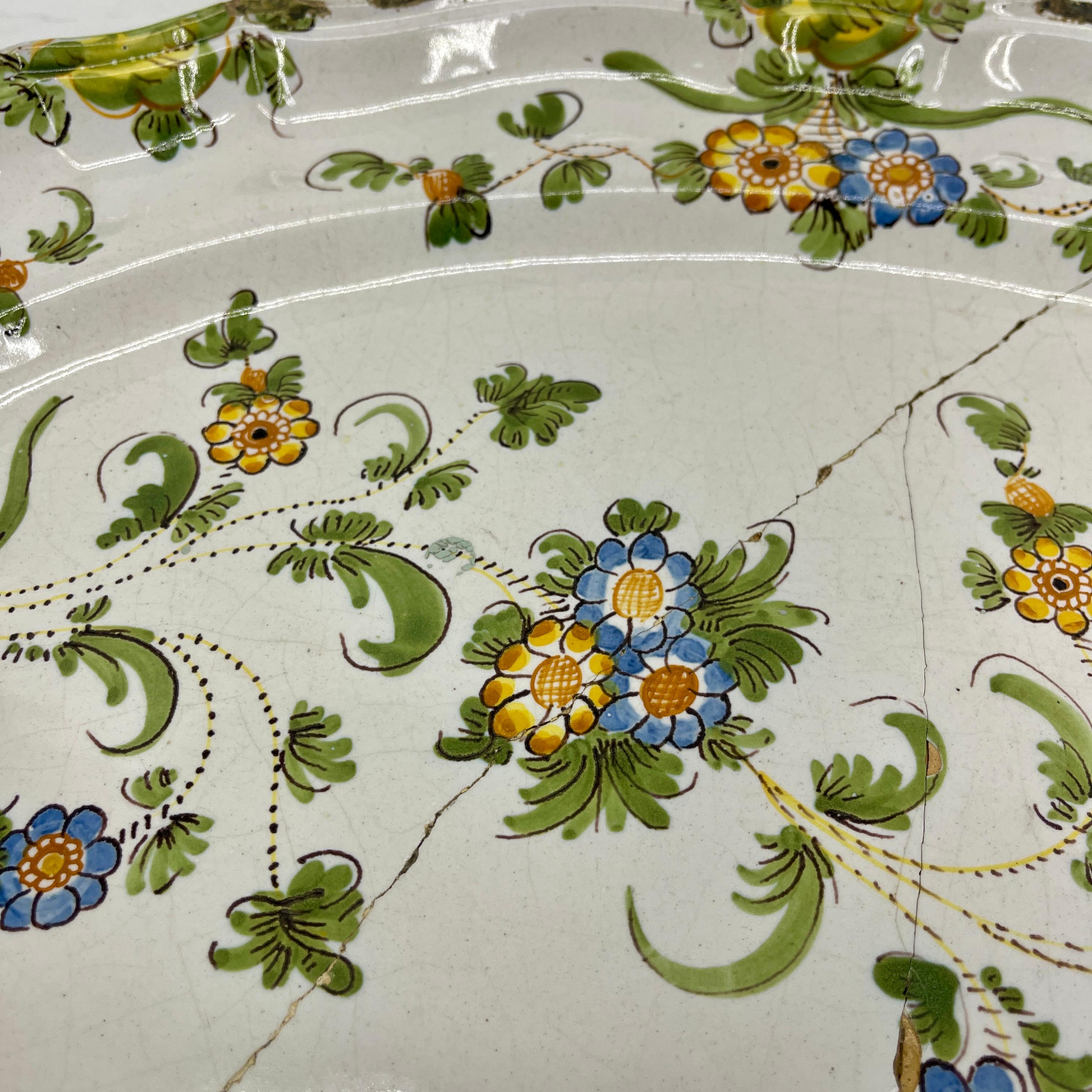 Large 19th Century Italian Majolica Cantagalli Platter For Sale 10