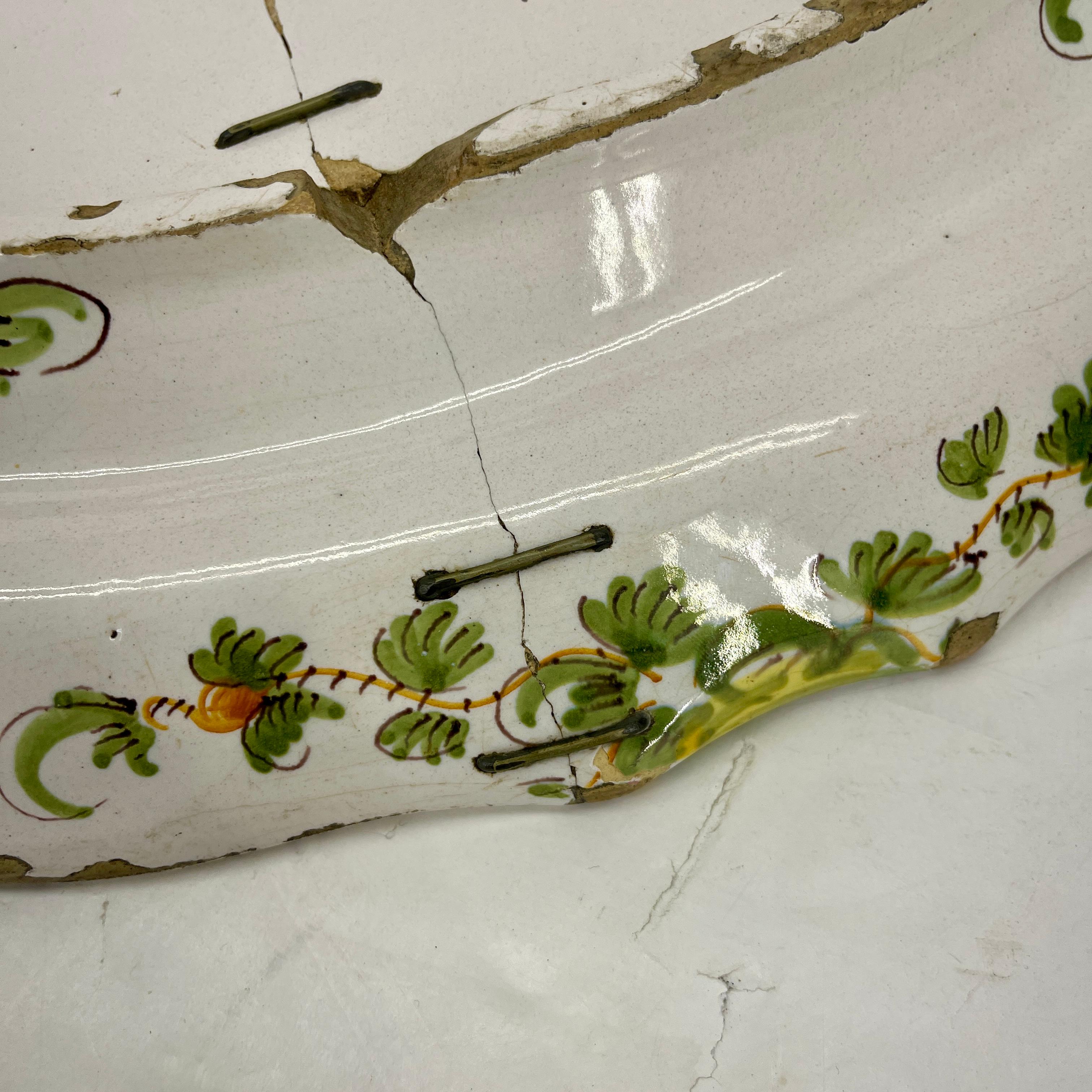 Large 19th Century Italian Majolica Cantagalli Platter 13