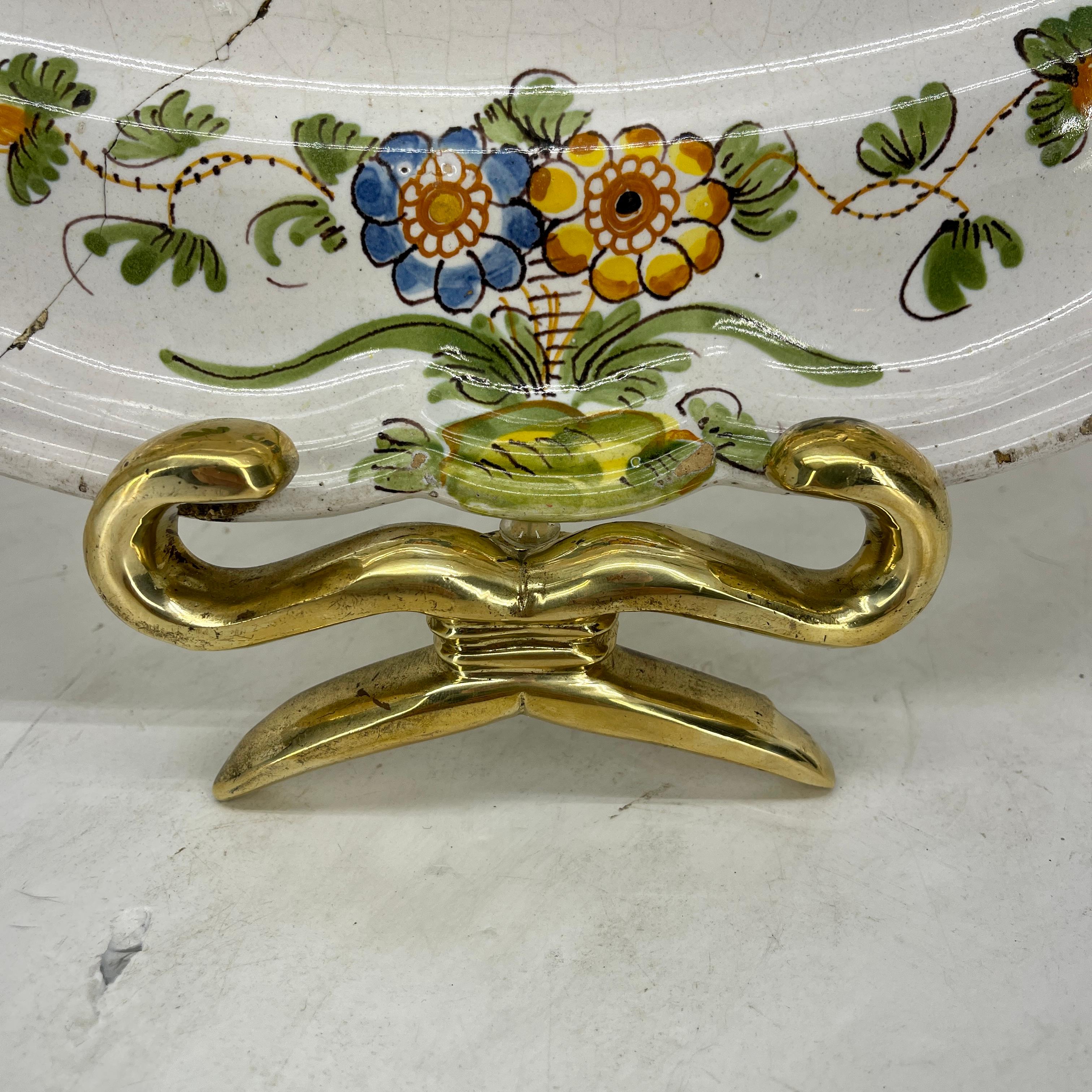 Große italienische Majolika- Cantagalli-Teller aus dem 19. Jahrhundert (Renaissance) im Angebot