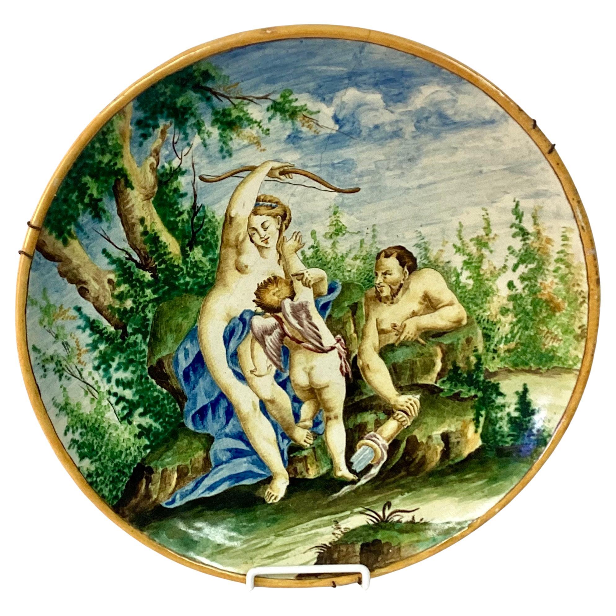 Large 19th Century Italian Majolica Charger