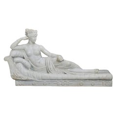 Large 19th Century Italian Marble Statue of Venus Victrix by Pietro Bazzanti