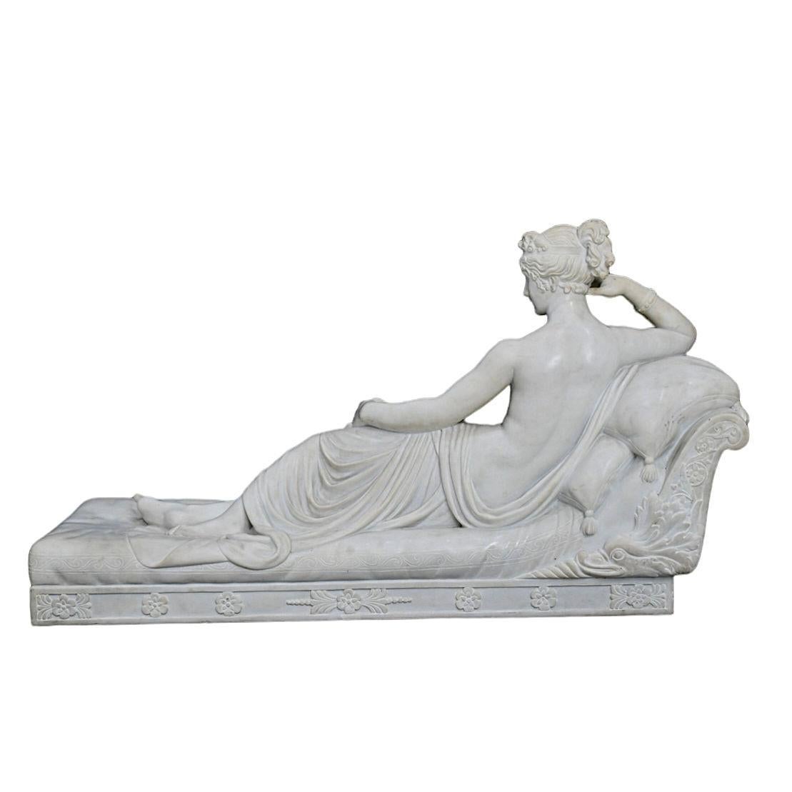 Large 19th Century Italian Marble Statue of Venus Victrix by Pietro Bazzanti 1