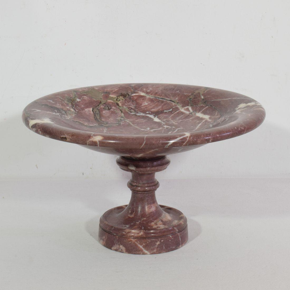 Grand Tour Large 19th Century Italian Marble Tazza For Sale