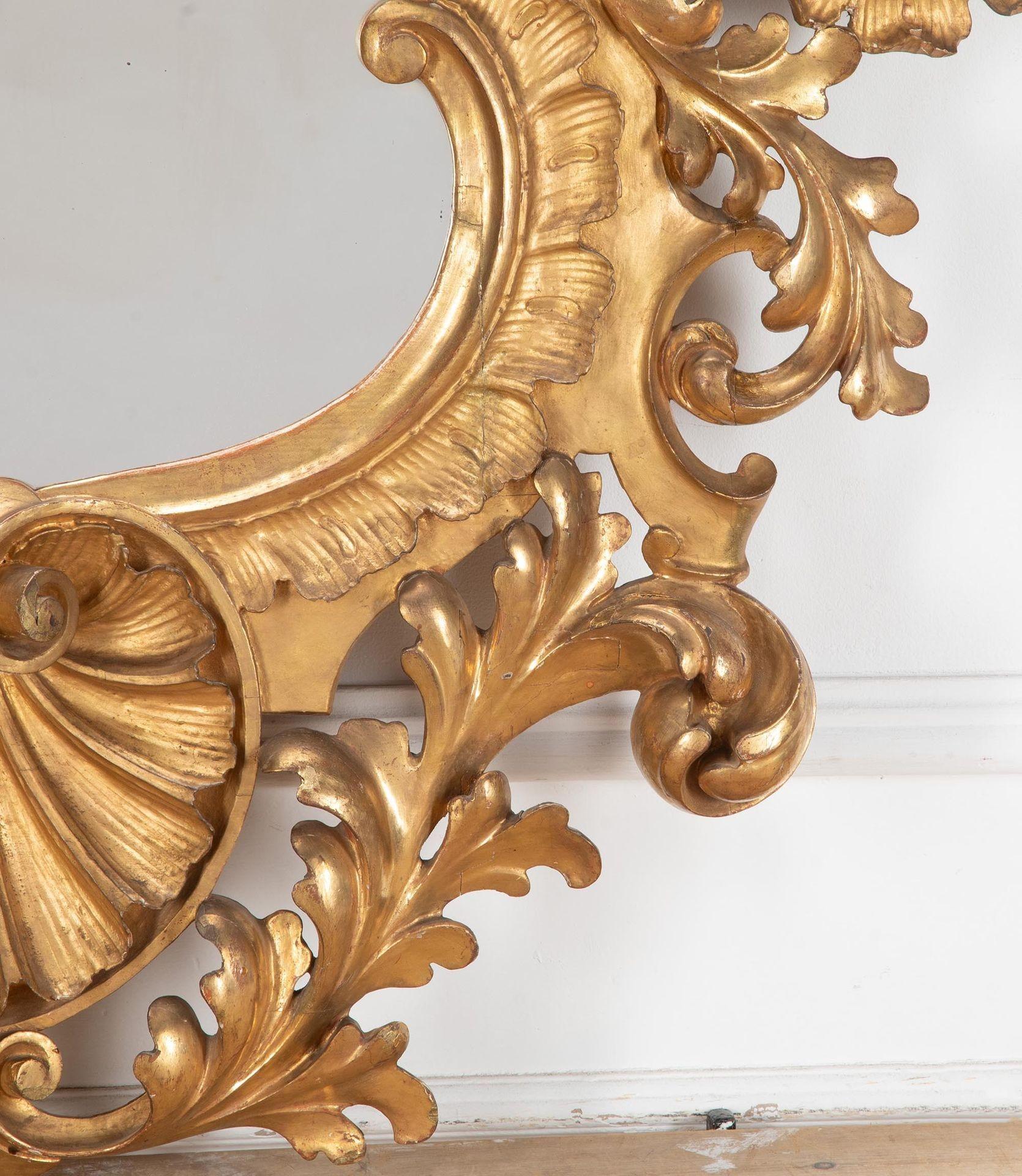 Country Grand miroir italien du 19ème siècle en vente