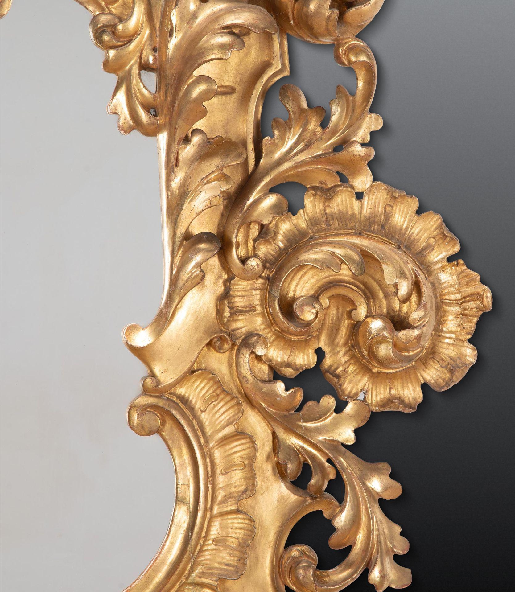 XIXe siècle Grand miroir italien du 19ème siècle en vente