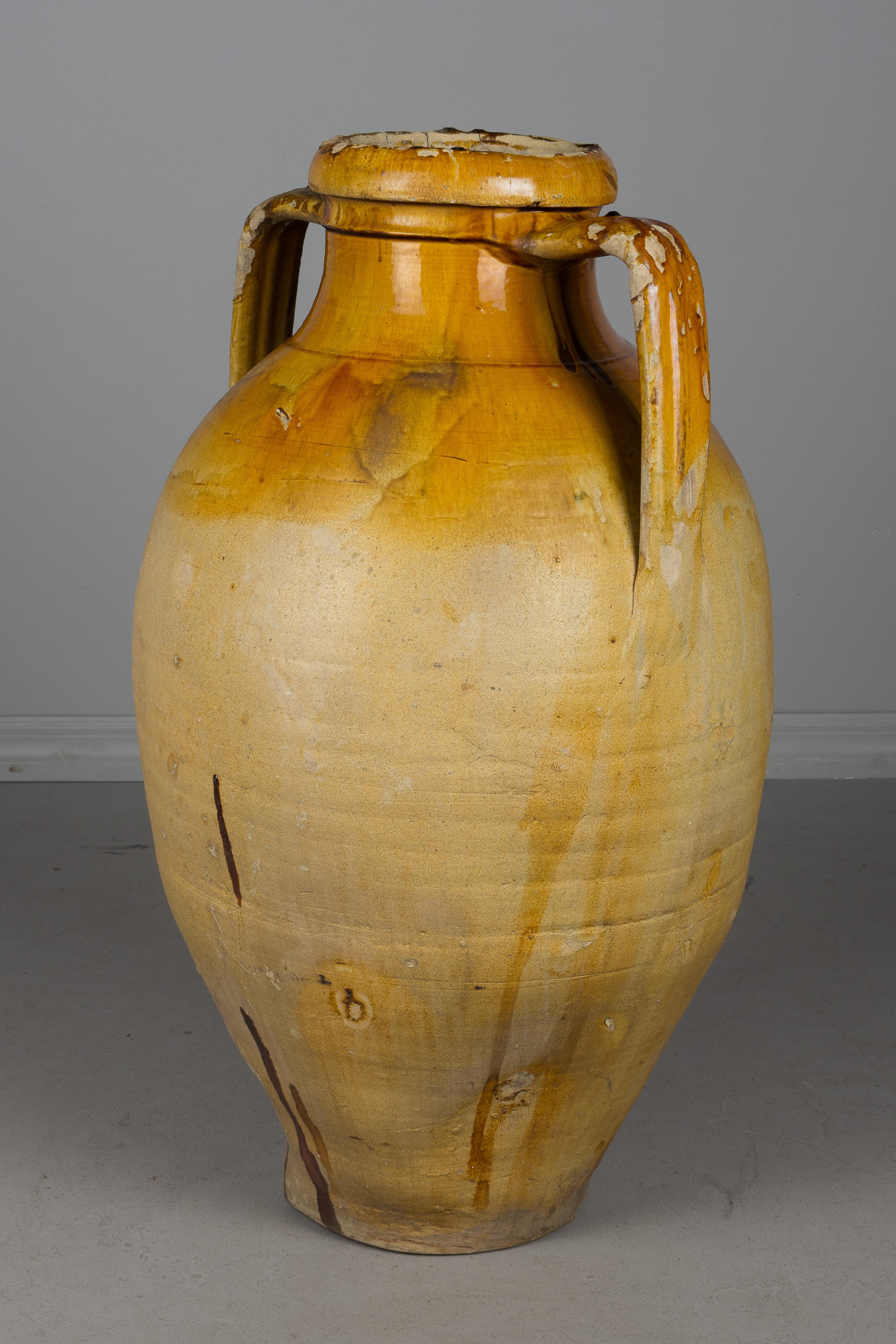 Hand-Crafted Large 19th Century Italian Terracotta Urn