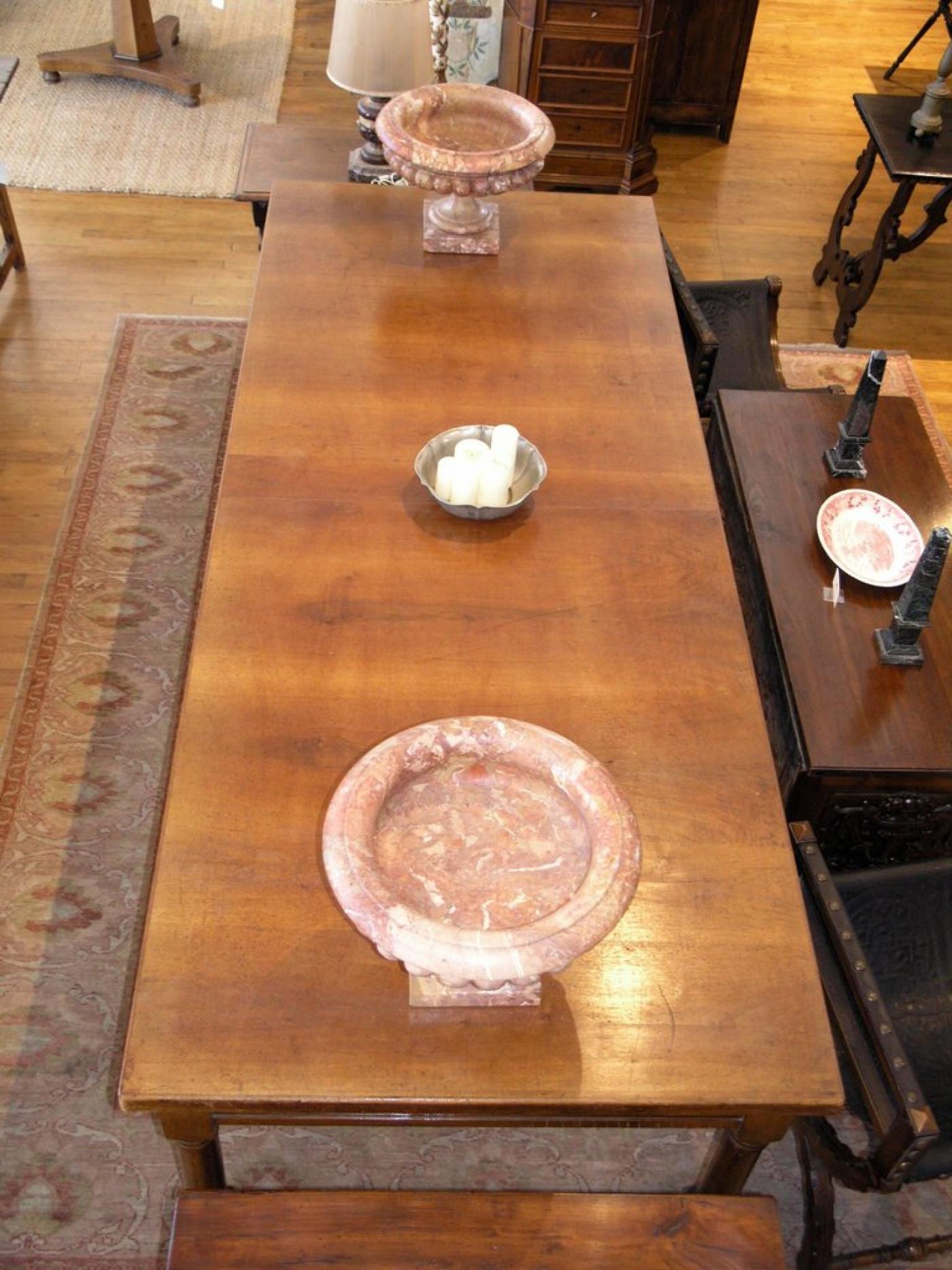 Noyer Grande table de ferme italienne en noyer, datant d'environ 1840 en vente