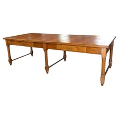 Antique Large Italian Walnut Farm Table - Circa 1840