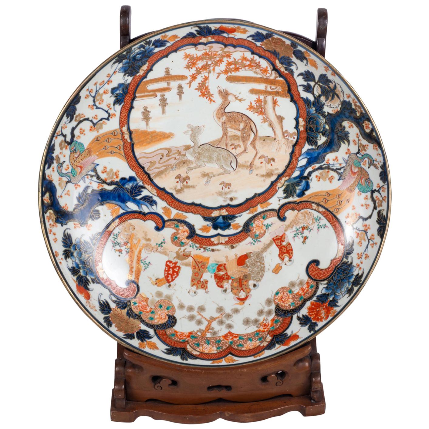 Large 19th Century Japanese Imari Charger