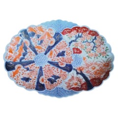 Large 19th Century Japanese Imari Oval Platter Charger