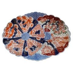 Large 19th Century Japanese Imari Oval Platter Charger