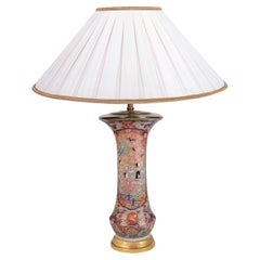 Große japanische Imari-Schlauchvasen/Lampe, 19. Jahrhundert