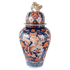 Large 19th Century Japanese Imari Vase on Stand