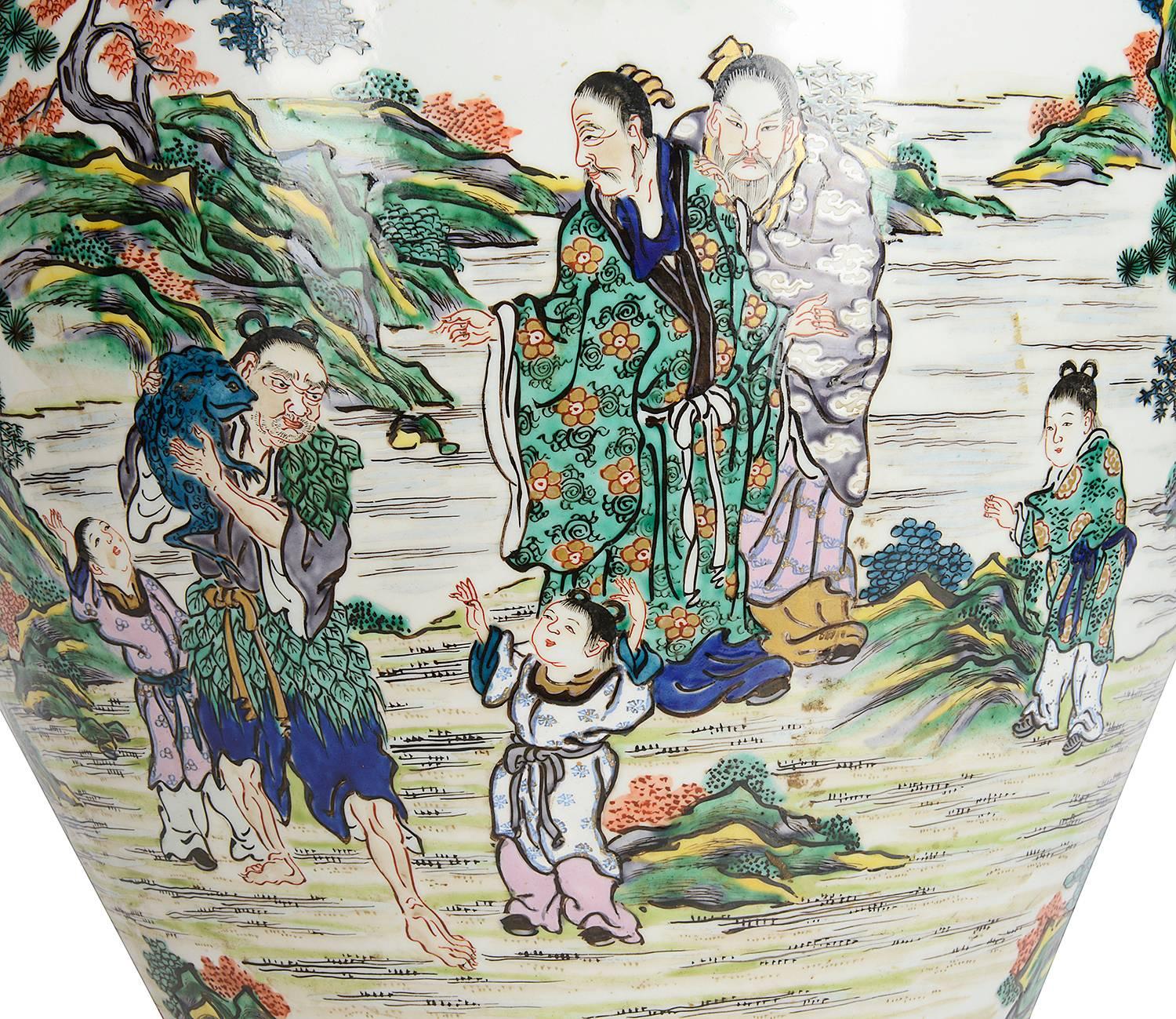 Große Kutani-Vase aus dem 19. Jahrhundert im Zustand „Gut“ im Angebot in Brighton, Sussex