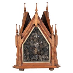 Large 19th Century Lead Workers Spa Display Cabinet