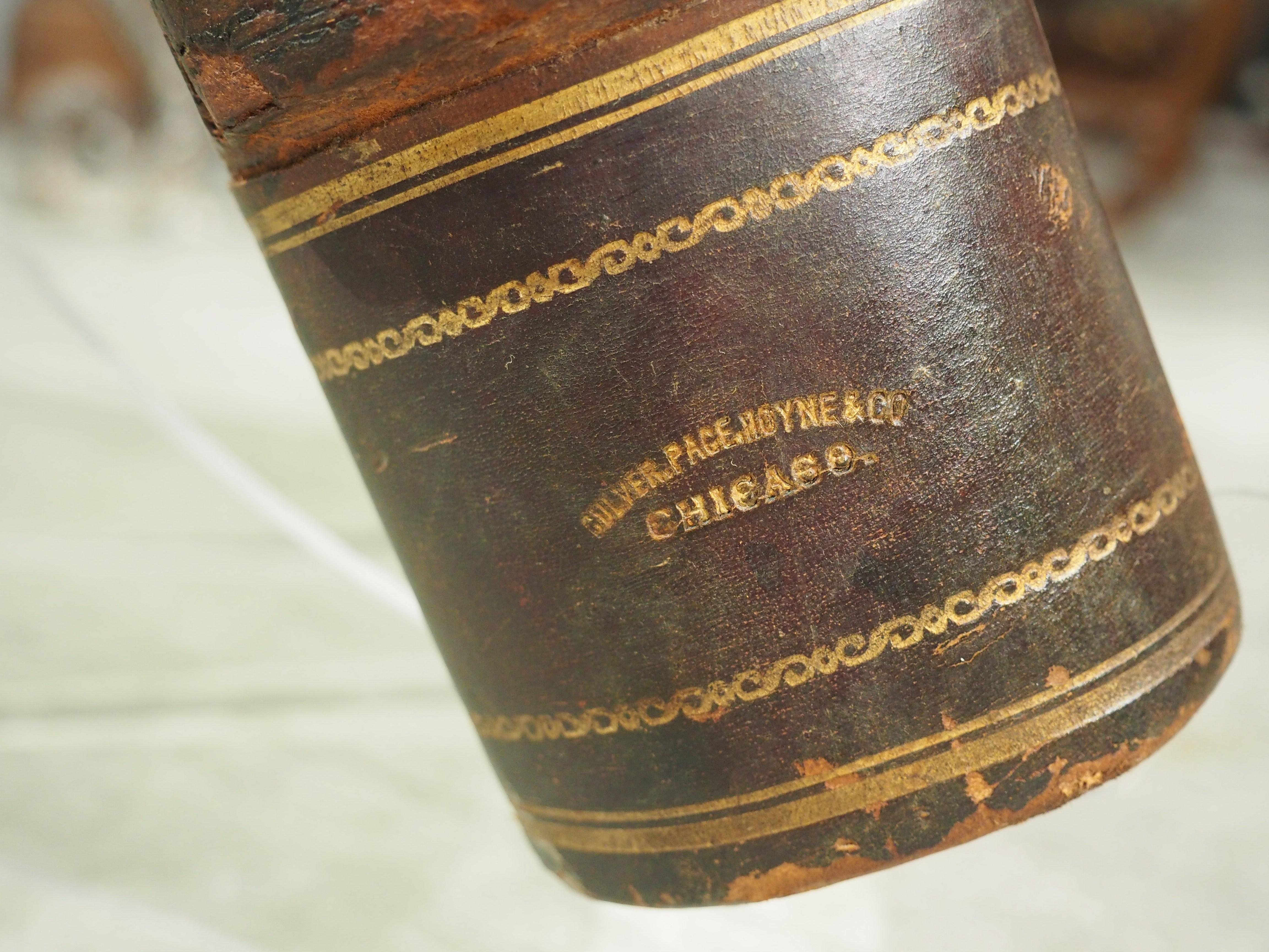 leather ledger book