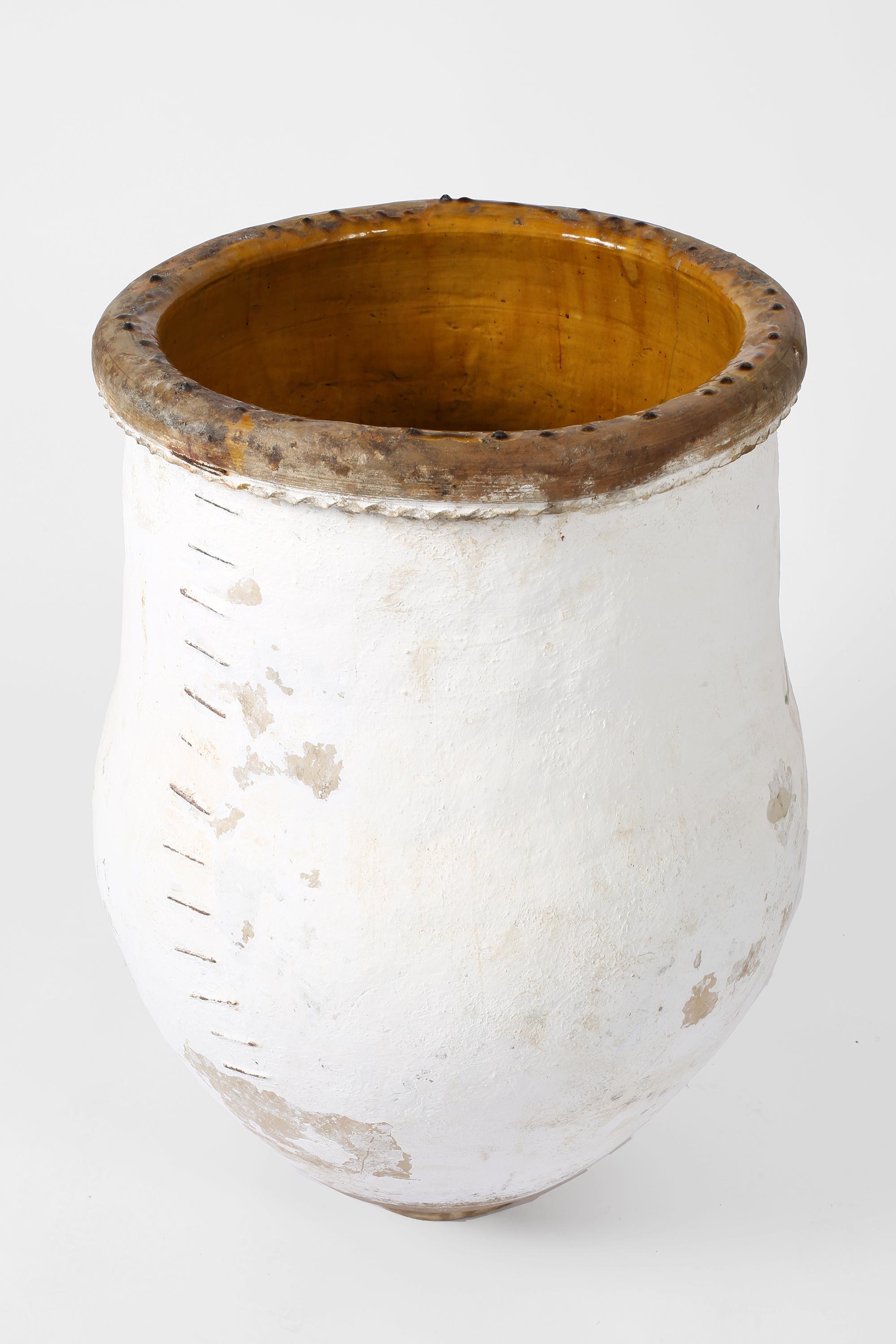 Grande vaso Wabi Sabi spagnolo calcinato del XIX secolo in vendita 5