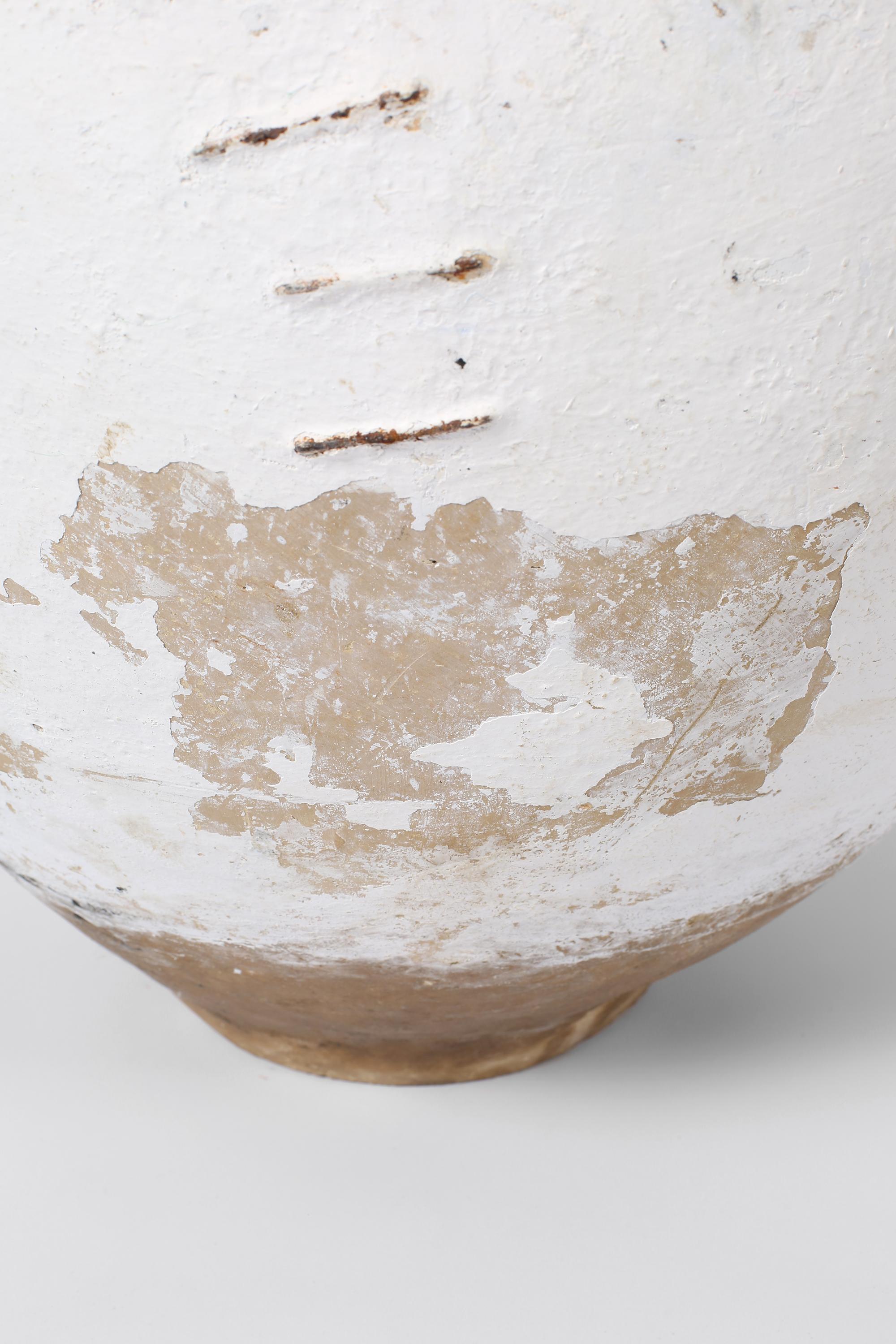 Cotto Grande vaso Wabi Sabi spagnolo calcinato del XIX secolo in vendita