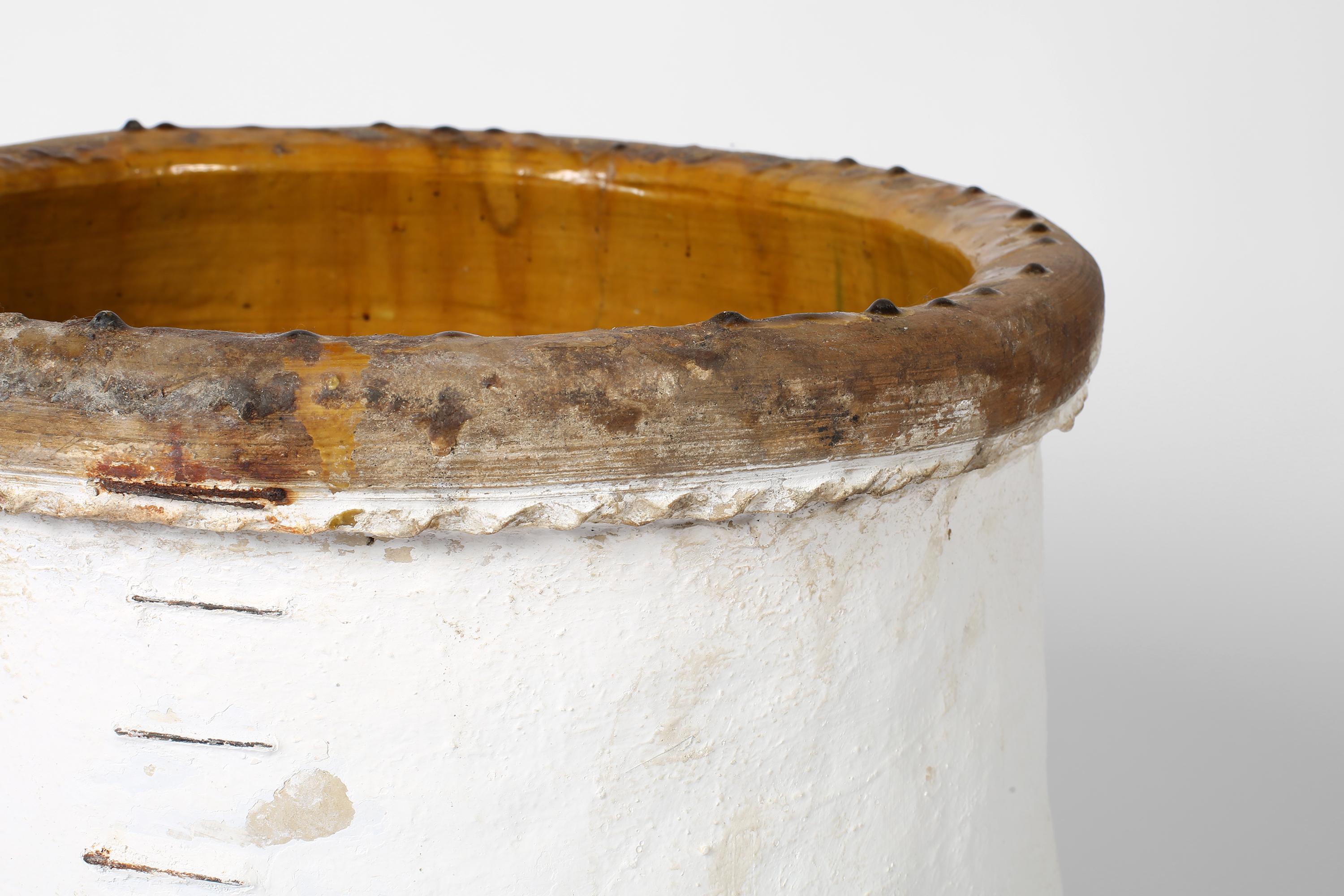 Grande vaso Wabi Sabi spagnolo calcinato del XIX secolo in vendita 1