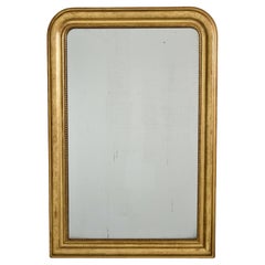Grand miroir à cadre doré Louis Philippe du 19ème siècle