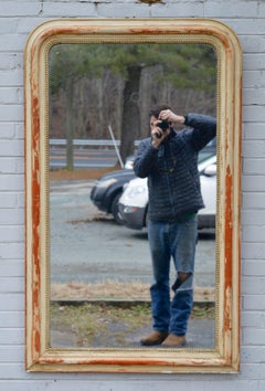 Large 19th Century Louis Philippe Mirror with Original Reflector