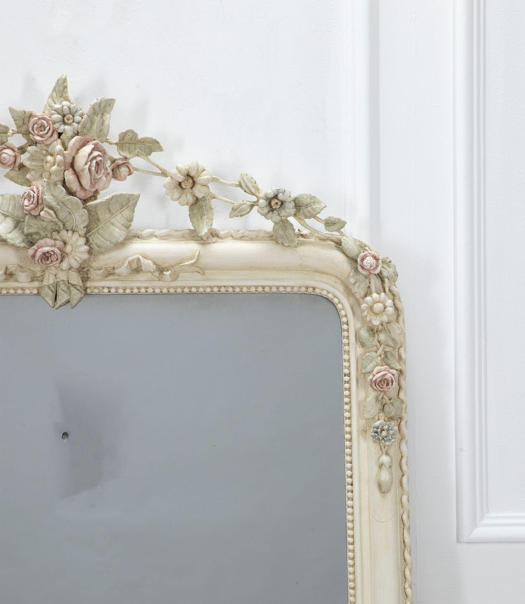 Grand miroir peint Louis Philippe du 19ème siècle Bon état - En vente à Gloucestershire, GB