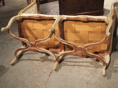 Large 19th Century Louis XV Style Painted Banquette de Fenêtre Window Bench